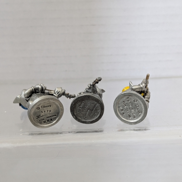 Vintage Disney 3 Little Pigs Barnyard Symphony by Hudson Pewter #5479, 5480,5481 - Picture 5 of 7